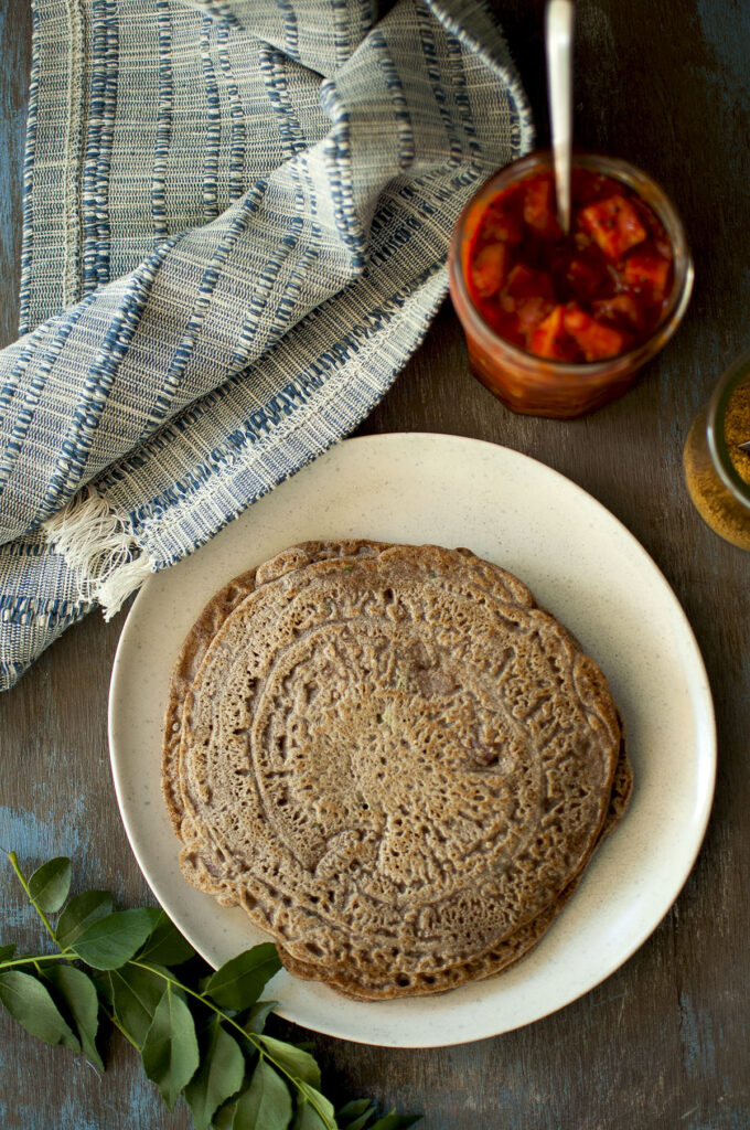 Ragi Adai Recipe | Finger Millet & Lentil Dosa | cookshideout